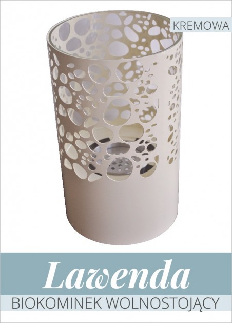 Biokominek Lawenda Kremowa