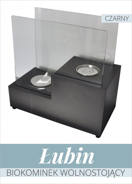 Biokominek Łubin Czarny