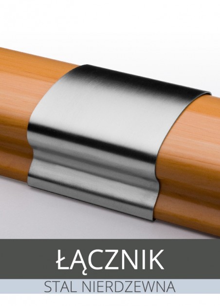 Łącznik poręczy PVC 40 x...